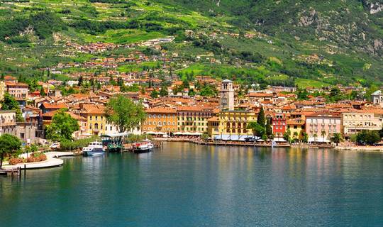 Riva del Garda on Lake Garda in Italy