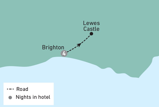 Christmas In Brighton 2021 tour map