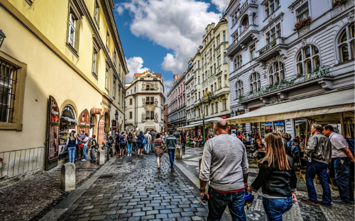 Shopping in Old Town Prague
