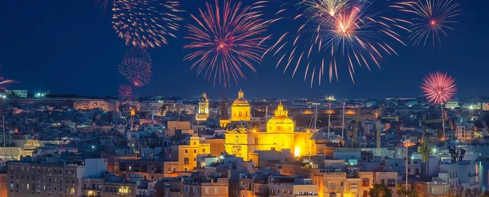 fireworks in Malta 